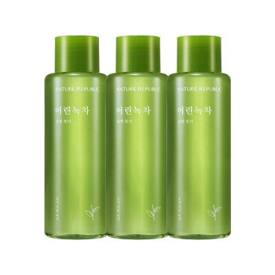 Nature Republic Young Green Tea Skin Lotion Womens Basic Cosmetic Set/Skin 2ea