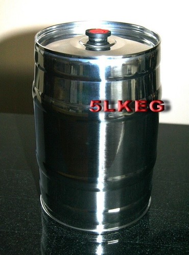 5L Stainless Steel beer keg Mini Party Dispenser/Barrel Home Brew Growler bottle