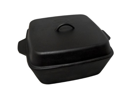 King Kooker CIOR12S Seasoned Cast Iron Roaster with Lid, 12-Quart