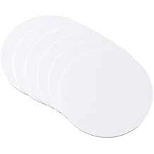 White Round Blank NFC Cards (5 Pack) - NTAG215 NFC Tags, Printable PVC Smart Cards with 504 Bytes Memory, Compatible with TagMo/Amiibo/Nintendo Switch/Android Phones & NFC-Enabled Devices