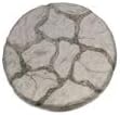 Round Mortared Stepping Stone-12in Dia- PreAged