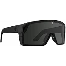 Spy Monolith Sunglasses Matte Black with Happy Gray Green Polar Black Spectra Mirror Lens