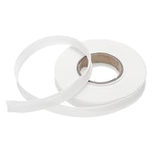 MECCANIXITY 1/2 Inch Single Fold Bias Tape Polyester Continuous Bulk Bias Tape for Sewing,Seaming Quilting Hemming Binding Crafts (White 10 Yards)