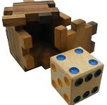 Hidden Dice Cube - Interlocking Wooden Puzzle Game