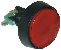 5 AMP Illuminated Round Display Switch - RED