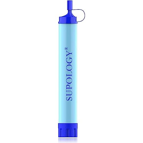 SUPOLOGY Water Filter Straw Kit, Personal Survival Straw Water Purifier for Outdoor Emergency, Adventure, Camping, Hiking, Backpacking, Travel 2