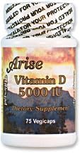 Dialyvite Hillestad Pharmaceuticals Arise Vitamin D 5000 IU - 75 Capsules - High Potency Vitamin D3 Supplement
