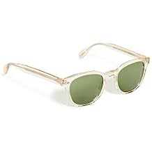 Oliver Peoples Eyewear Men's Sheldrake Sun Sunglasses, Buff/Green C, One Size