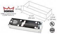 DORMA BTS75V105H0 kaba Model BTS75V Adjustable Spring Power Size 1 to 4, 105 Hold Open Floor Mounted Door Closer Body in Cement Case