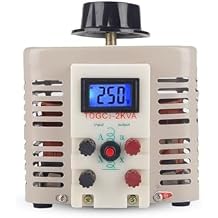 Single-Phase Regulator 220V Digital Display 0-250V AC Power TDGC2-2KW Contact Adjustable Transformer 2000W(TDGC2-5KVA 0-400V)