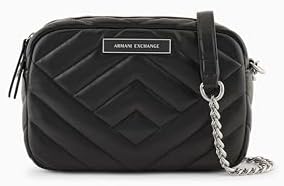 Armani Exchange Womens Victoria Camera Case Bag, Black, One size