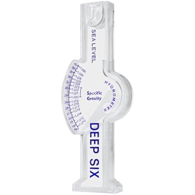 Salinity Tester Sea Hydrometer Aquarium Salinity Meter for Fish for Saltwater Freshwater Specific Clear Plastic,Salinity Tester for Aquarium Sea Fish Tank Salt Water