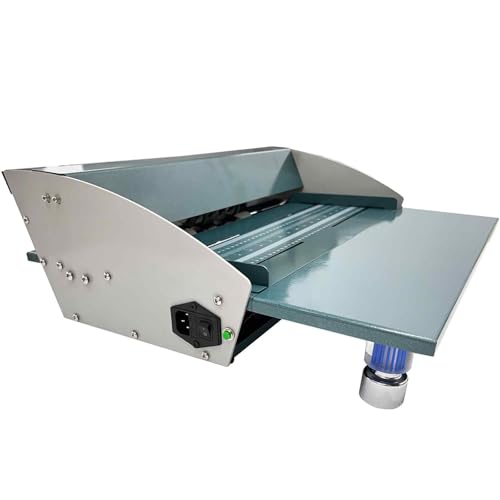 18 Electric Creasing Machine 3-in-1 Automatic Creaser, Scorer & Perforator with Extension Workbench 1000 SheetsHour Paper Feeding Speed Adjustable Indentation Width