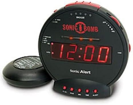 Sonic Boom SBB500ss Sonic Bomb Loud Plus Vibrating Alarm Clock