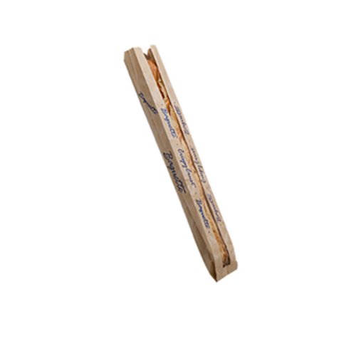 Bagcraft Papercon 300883 Dubl Panel Bread Bag,#34;Crispy Crust Baguette, 26 Length x 3-12 Width x 2 Height, Wheat Case of 500