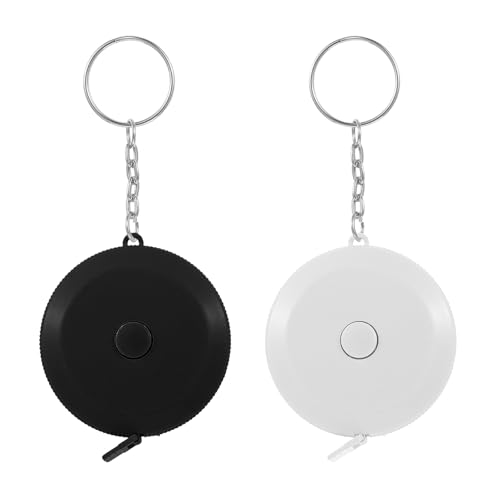 Mabor 2Pcs Tape Measure for Body Measurements, Measuring Tapes for Body Sewing Fabric Tailor Cloth Craft Medical Measurement Tapes 60 Inch1.5 M, Mini Measuring Tape Keychain