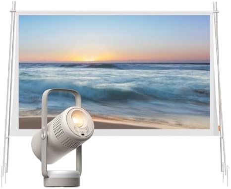 XGIMI Vibe One Battery Powered (Ash) & Portable Projector Screen