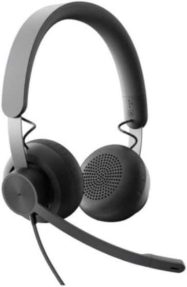 Logitech Zone 750 Wired On-Ear Headset with Advanced Noise-canceling Microphone, Simple USB-C and Included USB-A Adapter, Plug-and-Play Compatibility for All Devices