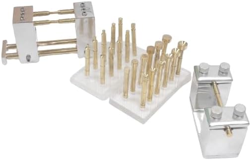 Dop Jig Transfer,22 Pieces Of Brass Dop Sticks Of Size 2,3,4,5,6 Used For Lapidary And Faceting Of Gemstones,Brass| Aluminium Angle Dop