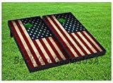 CornholeGamesUSA Professional Cornhole Set with Bags - Regulation Size Corn Hole Boards - Bean Bag Toss Game for Adults - Includes Score Tower and Carry Bag