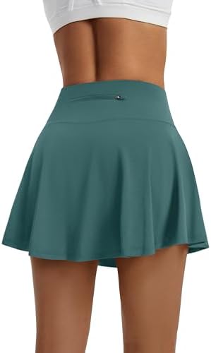 LXNMGO Womens High Waist Pleated Tennis Skirt with 4 Pockets Lightweight Athletic Golf Skorts Skirts for Running Workout