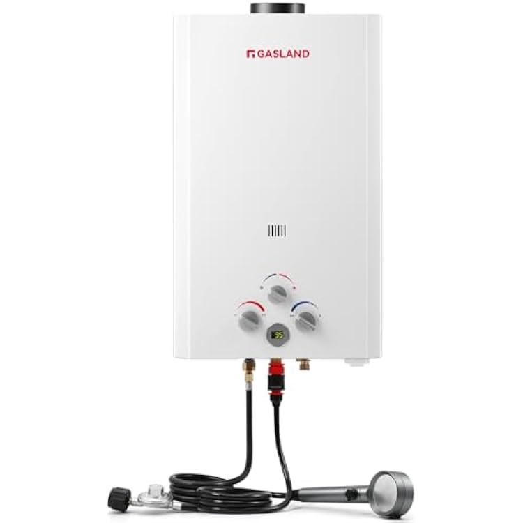 GASLAND Outdoors Propane Tankless Water Heater 16L, 4.22GPM Outdoor Camping Gas Water Heater, On Demand Hot Water Heater for Off Grid