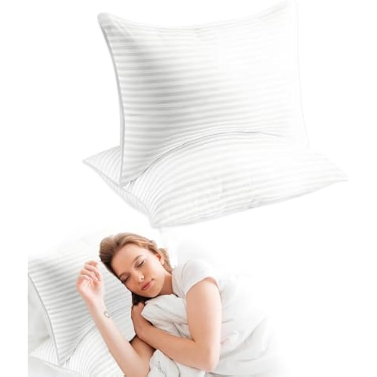 Bed Pillows, 2025 New Standard Size Pillow, Fluffy Home Pillows, Breathable Hotel Pillows for Bedroom 1, Standard