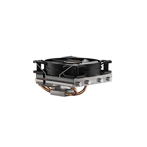 be quiet! Shadow Rock LP 130W TDP Low Profile CPU Cooler | Intel Compatible 1700 1200 1150 1151 1155 2011 Square ILM | AMD-AM4 | Silver | BK002