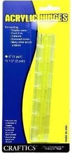 Plastic-Craft | Two - 6" Acrylic Piano Hinges