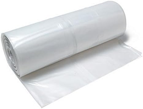 Clear Plastic Poly Sheeting 20' x 100' 6 mil