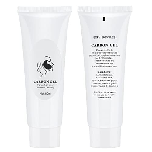 80ML Carbon Peeling Gel for Skin Regeneration Facial Skin Care Deep Cleansing Facial Black Mask for Laser Activated Nano Carbon