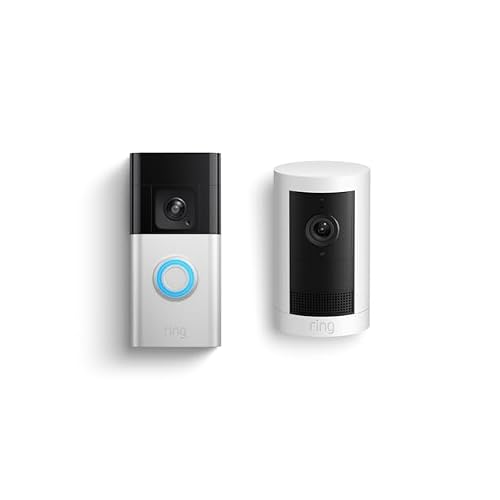 Ring Battery Doorbell Pro with Ring Outdoor Cam Plus, Battery