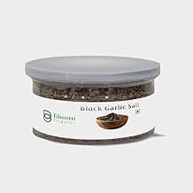 Black Garlic Salt -Sea Salt -Natural,Unrefined -For Food & Cocktails -Culinary Use (500 GM)