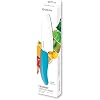 Kyoceras Revolution Series 5.5 Ceramic Santoku Knife, Chef Knife For Your Cooking Needs, Blue Handle, White Blade