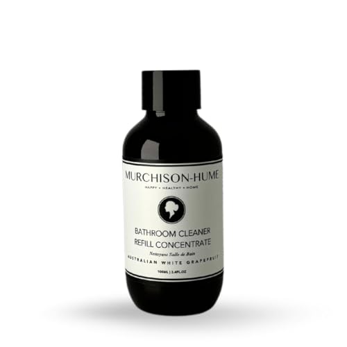 Murchison-Hume Plant-Based, Multi-Surface, Tub and Tile Bathroom Cleaner, Travel-Friendly, Eliminate Odor, Reduce Plastic Waste, Australian White Grapefruit, 3.4oz Refill Concentrate