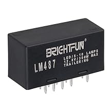 10-Pin Hazard Warning and Turn Signal LED Flasher Relay, LM487 10383321 for Chevy Tahoe GMC 2003-2006