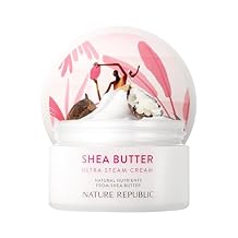 NATURE REPUBLIC Shea Butter Steam Cream (Ultra) | Daily Face Moisturizer, Rich & Intensive Hydration, Skin Barrier Care, Nourishing Cream, Korean Skin Care, 3.38 fl oz