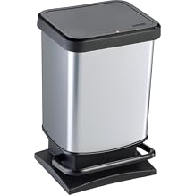 Rotho Paso Pedal Bin 20 L Silver