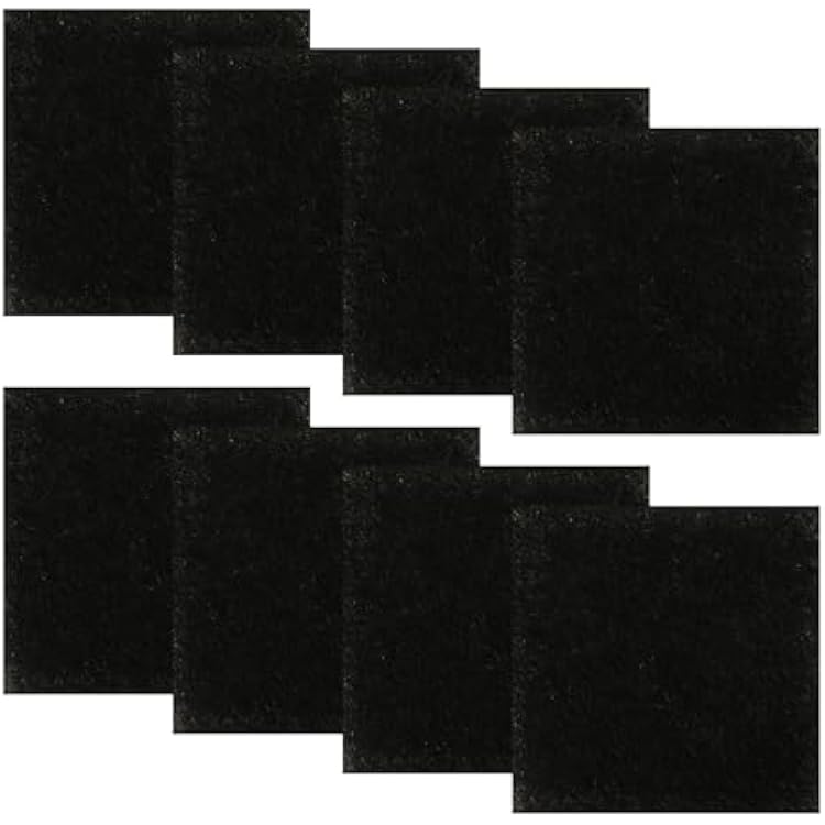 Resinta 8 Pack Activated Carbon Compost Caddy Filters Kitchen Compost Collector Replacement Filters Compatible with ECO 2000 Compost Collector 0.2 Inch Thickness