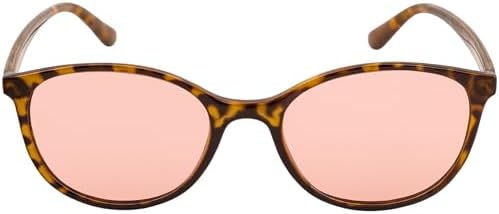 Family Tree Remedies FL-41 Migraine Glasses for Light Sensitivity/PhotophobiaIndoor/Outdoor Transitional LensTortoise Frame