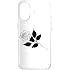 Minimal Rose Blackwork Tattoo Case for iPhone 17