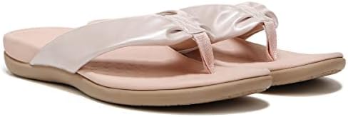 Vionic Women's Tide Melo Toe-Post Sandal- Supportive Flip Flop Slides That Includes an Orthotic Insole and Cushioned Outsole for Arch Support, Medium Width, Sizes 5-12