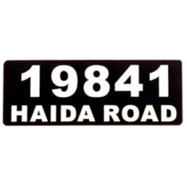 Jayco LLPLQ#Name Aluminum Address Plaque with Numbers and Letters