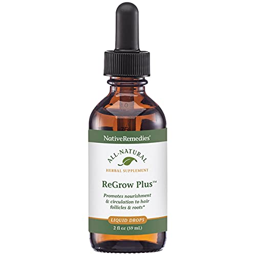 Native Remedies ReGrow Plus Natural Herbal Remedy for Healthy Hair, 2 Fl oz.