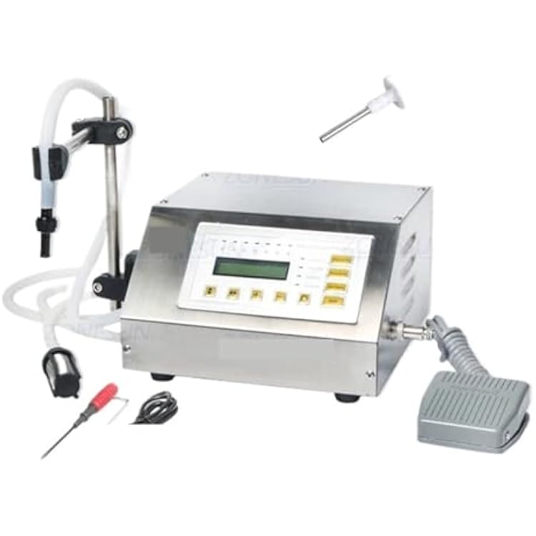 Liquid Filling Machine Digital Control Water Drink Perfume Juice Milk Small Bottle Jar Diaphragm Pump Packingwith 4mm Nozzle