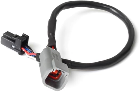 Haltech - 3in CAN Adaptor Cable DTM-4 Female Receptacle/Socket to 8 Pin Black Tyco (HT-130040)