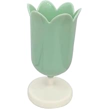 Plastic Tulip Pen Holder Cute Pens Cup for Desk Pen Brush Organizer Office Stationery Supplies Home Decor Desk Supplies Holders and Dispensers (Green)