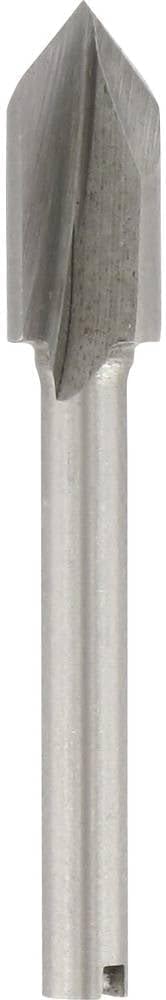 Dremel 640 V-Shaped Grooving Milling Bit in Wood, 6.4 mm