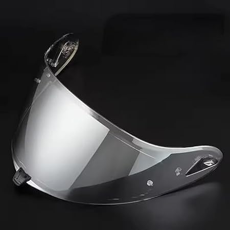 Motorcycle Helmet Visor for OGK Kabuto-5, Scratch-Resistant Protective Motorcycle Face Shield, Anti-Fog Replacement Face Shield Lens Accessories,I Revo Silver