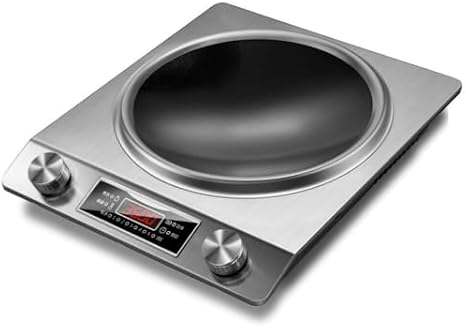 Induction Cooker Set, 110V, Complete Set with Pot, Home Use, High Output Recessed Induction Cooker Silver, A